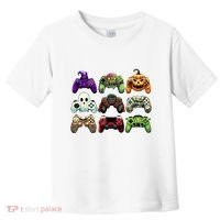Halloween Skeleton Zombie Gaming Controllers Mummy Toddler T-Shirt thumb 0