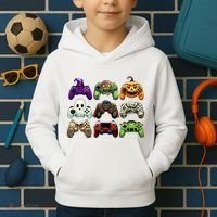 Halloween Skeleton Zombie Gaming Controllers Mummy Kids Hoodie thumb 2
