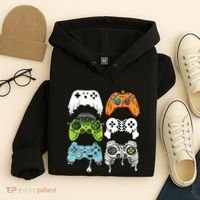 Halloween Skeleton Zombie Gaming Controllers Mummy Game Boy Hoodie thumb 4