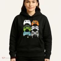 Halloween Skeleton Zombie Gaming Controllers Mummy Game Boy Hoodie thumb 5