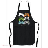 Halloween Skeleton Zombie Gaming Controllers Mummy Game Boy Apron thumb 0