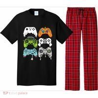 Halloween Skeleton Zombie Gaming Controllers Mummy Game Boy Pajama Set thumb 0