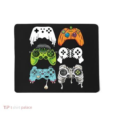 Halloween Skeleton Zombie Gaming Controllers Mummy Game Boy Mousepad