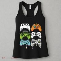 Halloween Skeleton Zombie Gaming Controllers Mummy Game Boy Women's Tank Top thumb 3