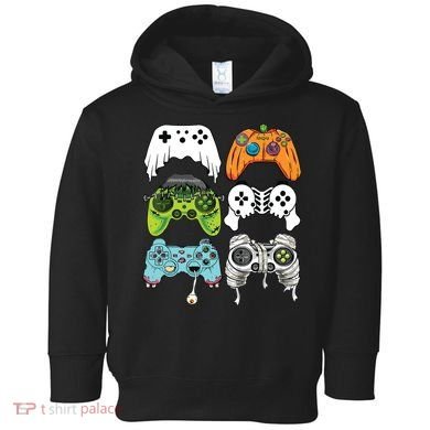 Halloween Skeleton Zombie Gaming Controllers Mummy Game Boy Toddler Hoodie