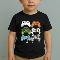 Halloween Skeleton Zombie Gaming Controllers Mummy Game Boy Toddler T-Shirt thumb 2