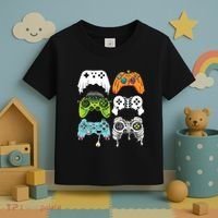 Halloween Skeleton Zombie Gaming Controllers Mummy Game Boy Toddler T-Shirt thumb 3