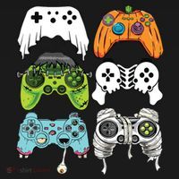 Halloween Skeleton Zombie Gaming Controllers Mummy Game Boy Visor thumb 3