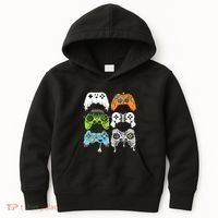 Halloween Skeleton Zombie Gaming Controllers Mummy Game Boy Kids Hoodie thumb 0