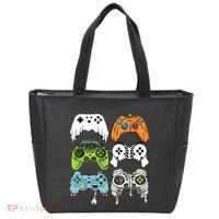 Halloween Skeleton Zombie Gaming Controllers Mummy Game Boy Tote Bag thumb 0
