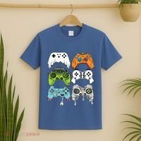 Halloween Skeleton Zombie Gaming Controllers Mummy Game Boy T-Shirt thumb 2