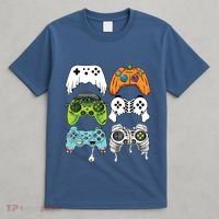 Halloween Skeleton Zombie Gaming Controllers Mummy Game Boy T-Shirt thumb 4
