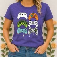 Halloween Skeleton Zombie Gaming Controllers Mummy Game Boy Women's T-Shirt thumb 2