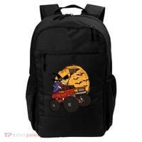 Halloween Skeleton Zombie Riding Monster Truck Vampire Cool Gift Backpack thumb 0