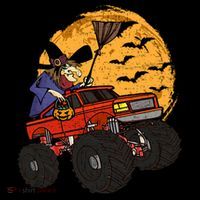 Halloween Skeleton Zombie Riding Monster Truck Vampire Cool Gift Coffee Mug thumb 5
