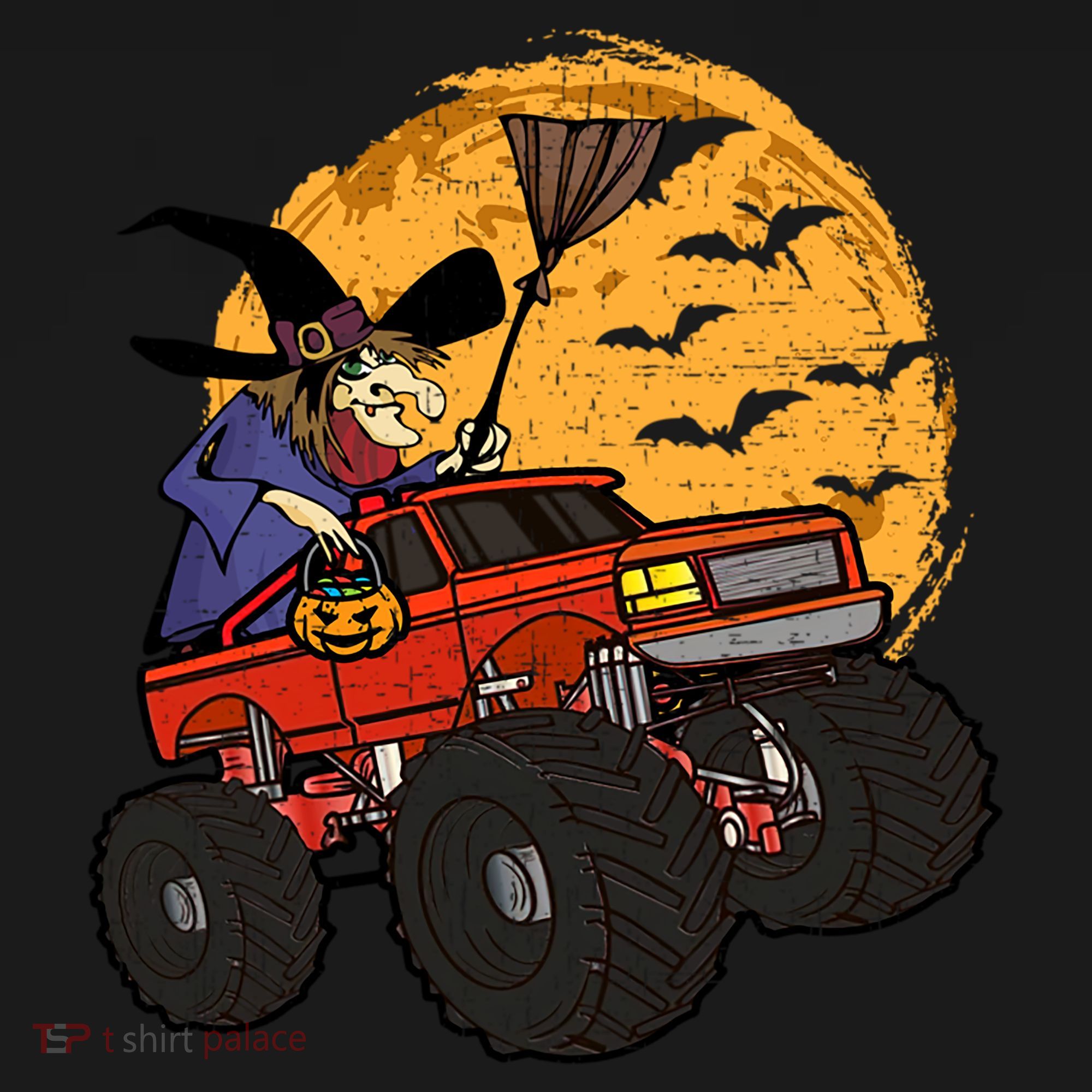 Halloween Skeleton Zombie Riding Monster Truck Vampire Cool Gift Women's Hoodie
