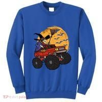 Halloween Skeleton Zombie Riding Monster Truck Vampire Cool Gift Sweatshirt thumb 0