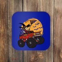 Halloween Skeleton Zombie Riding Monster Truck Vampire Cool Gift Coaster thumb 0