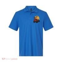 Halloween Skeleton Zombie Riding Monster Truck Vampire Cool Gift Polo thumb 0