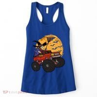 Halloween Skeleton Zombie Riding Monster Truck Vampire Cool Gift Women's Tank Top thumb 0