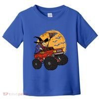 Halloween Skeleton Zombie Riding Monster Truck Vampire Cool Gift Toddler T-Shirt thumb 0