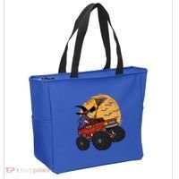 Halloween Skeleton Zombie Riding Monster Truck Vampire Cool Gift Tote Bag thumb 2