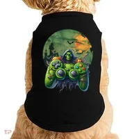 Halloween Skeleton Zombie Gaming Controller Mummy Gift Doggie Tank thumb 0