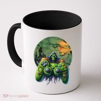 Halloween Skeleton Zombie Gaming Controller Mummy Gift Coffee Mug thumb 0