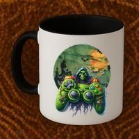 Halloween Skeleton Zombie Gaming Controller Mummy Gift Coffee Mug thumb 2