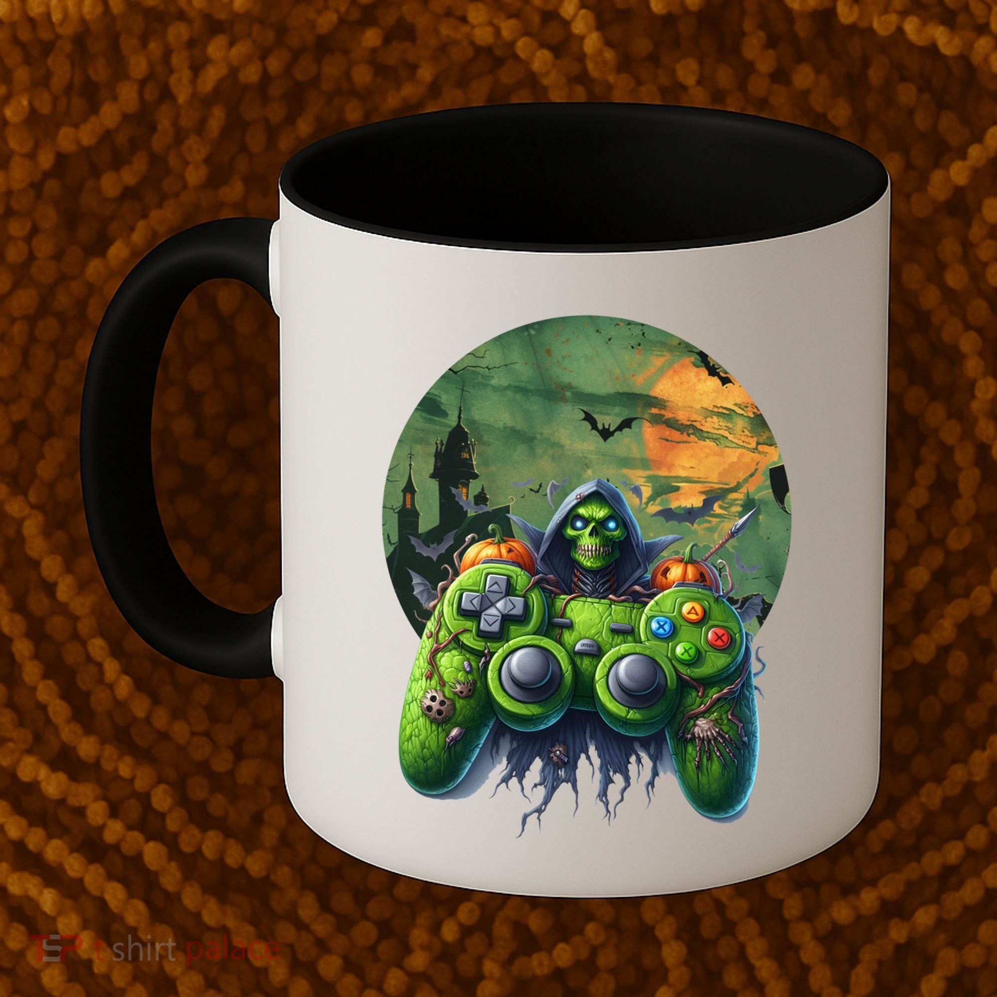 Halloween Skeleton Zombie Gaming Controller Mummy Gift Coffee Mug