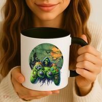 Halloween Skeleton Zombie Gaming Controller Mummy Gift Coffee Mug thumb 3