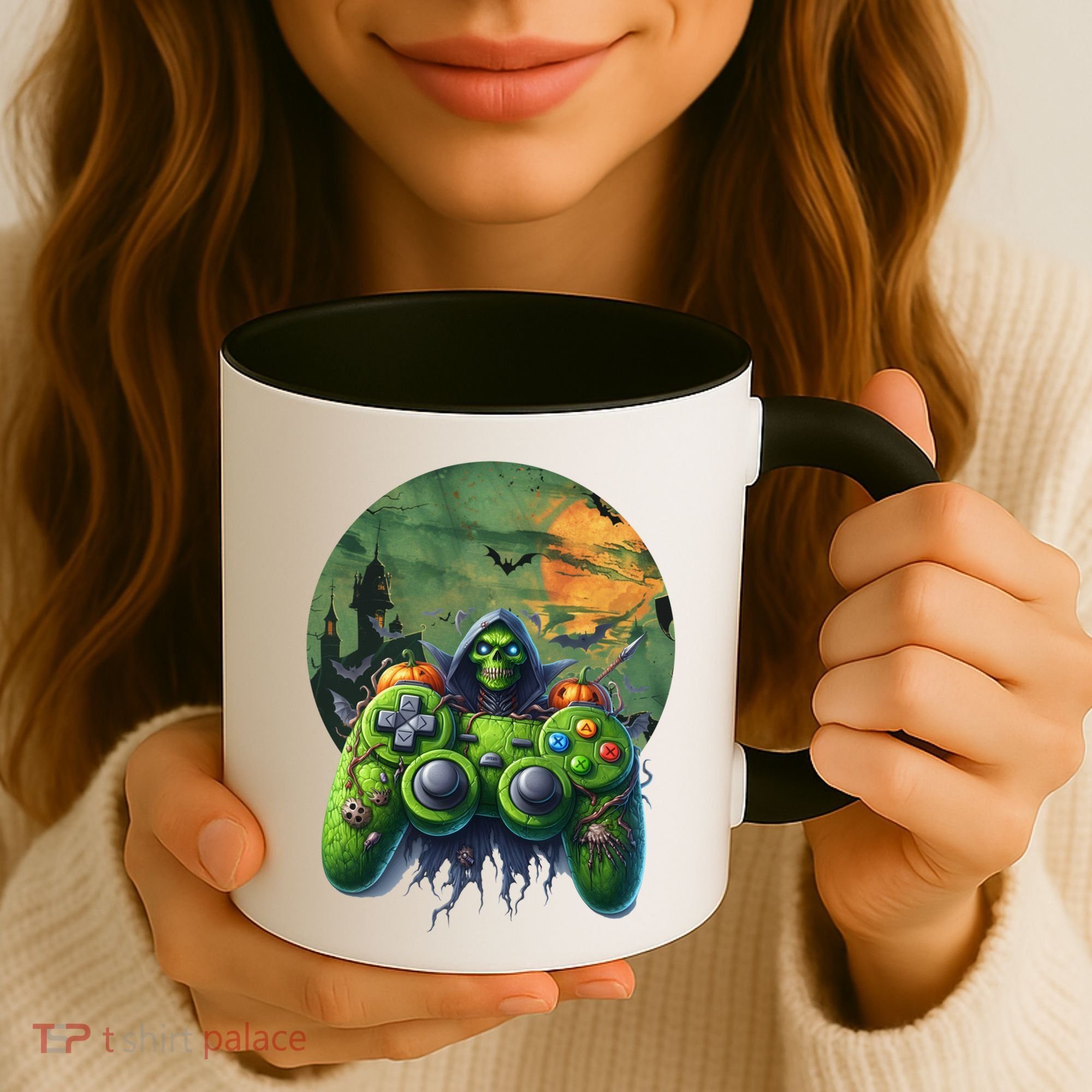 Halloween Skeleton Zombie Gaming Controller Mummy Gift Coffee Mug