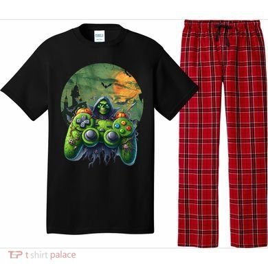 Halloween Skeleton Zombie Gaming Controller Mummy Gift Pajama Set