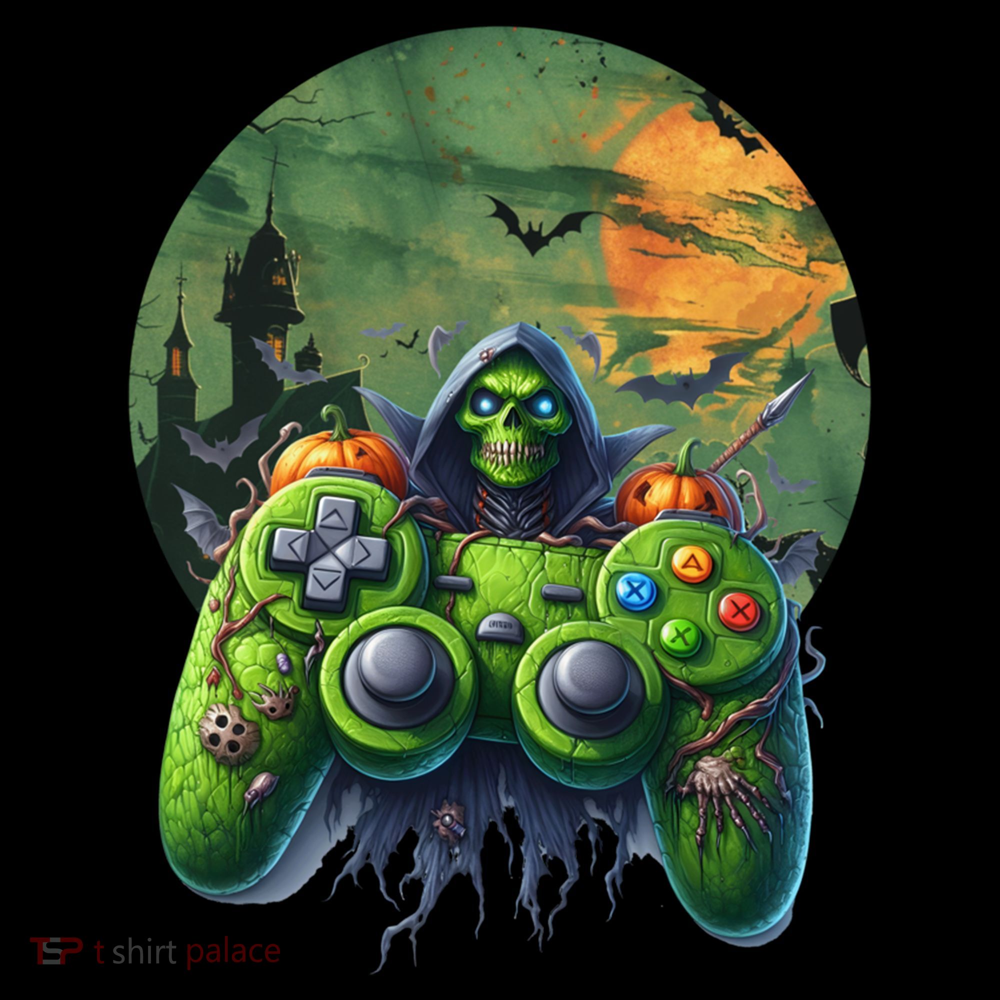 Halloween Skeleton Zombie Gaming Controller Mummy Gift Women's Hoodie