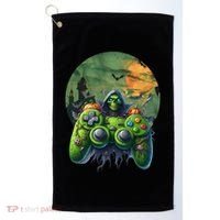 Halloween Skeleton Zombie Gaming Controller Mummy Gift Golf Towel thumb 0
