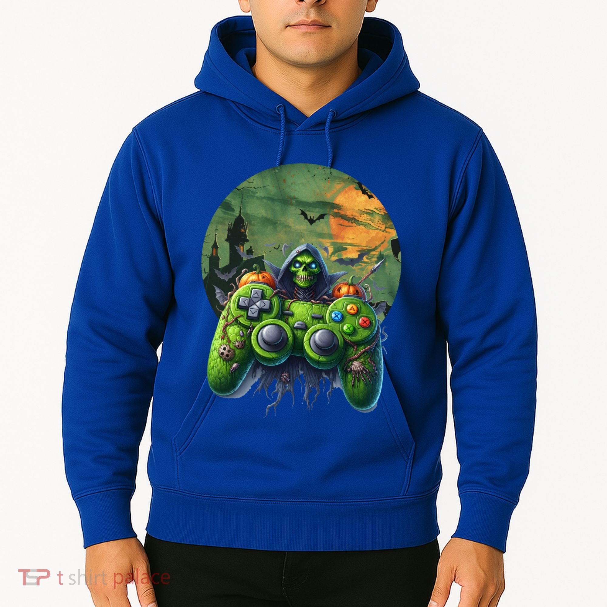 Halloween Skeleton Zombie Gaming Controller Mummy Gift Hoodie