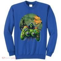 Halloween Skeleton Zombie Gaming Controller Mummy Gift Sweatshirt thumb 0