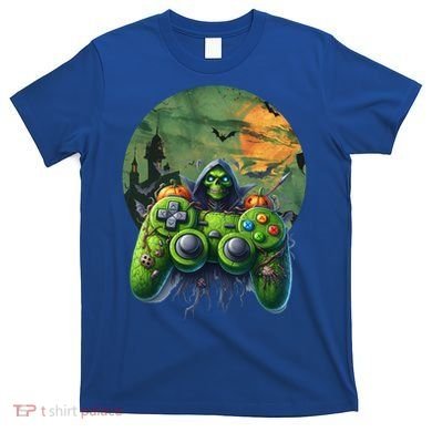 Halloween Skeleton Zombie Gaming Controller Mummy Gift T-Shirt