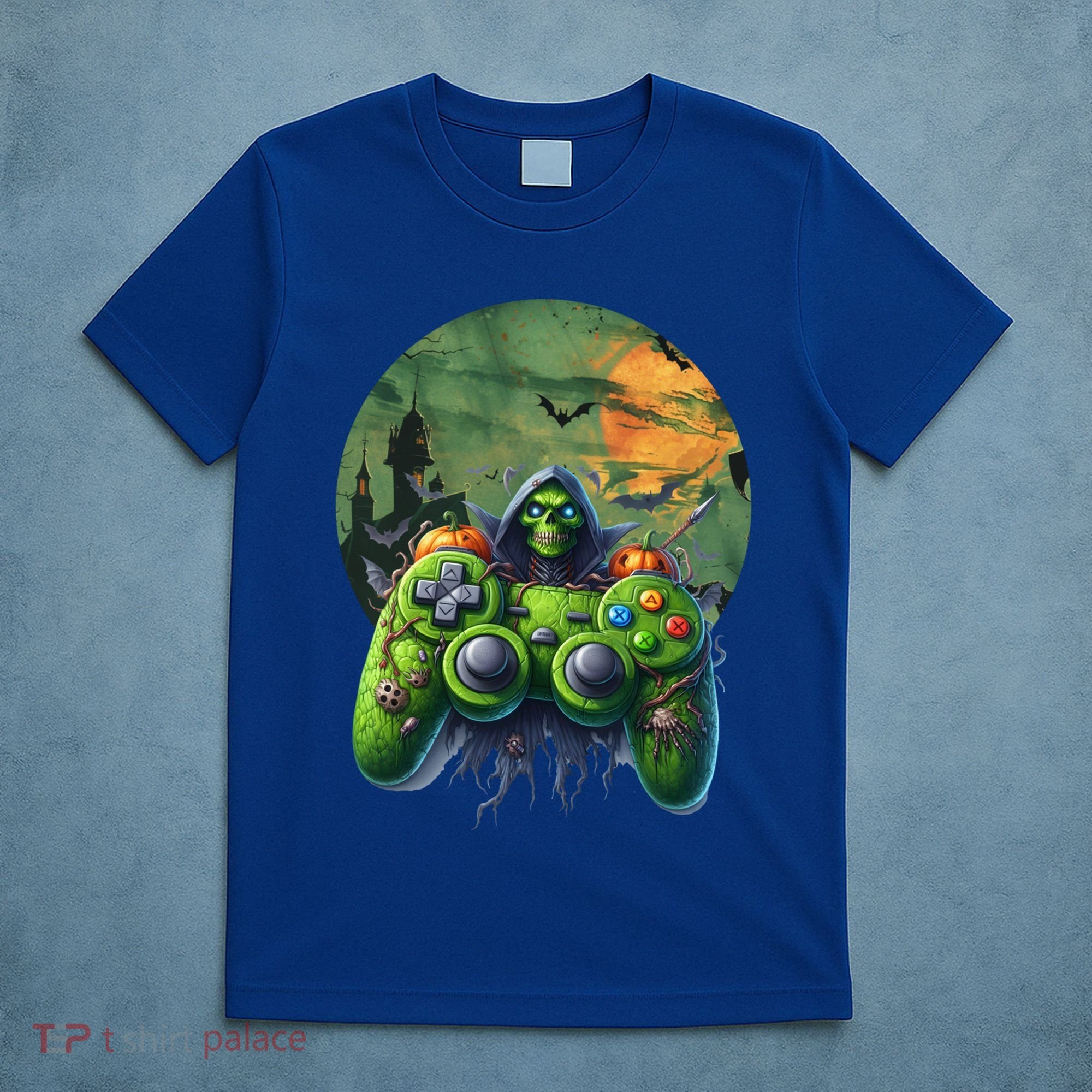Halloween Skeleton Zombie Gaming Controller Mummy Gift T-Shirt