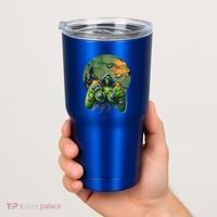 Halloween Skeleton Zombie Gaming Controller Mummy Gift Tumbler thumb 2