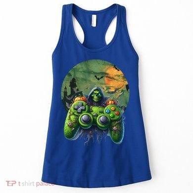 Halloween Skeleton Zombie Gaming Controller Mummy Gift Women's Tank Top