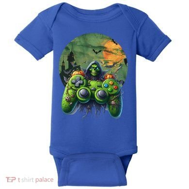Halloween Skeleton Zombie Gaming Controller Mummy Gift Baby Bodysuit