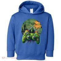 Halloween Skeleton Zombie Gaming Controller Mummy Gift Toddler Hoodie thumb 0
