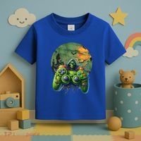Halloween Skeleton Zombie Gaming Controller Mummy Gift Toddler T-Shirt thumb 3