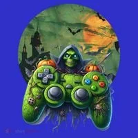 Halloween Skeleton Zombie Gaming Controller Mummy Gift Women's T-Shirt thumb 6