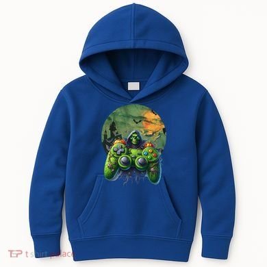 Halloween Skeleton Zombie Gaming Controller Mummy Gift Kids Hoodie