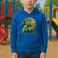 Halloween Skeleton Zombie Gaming Controller Mummy Gift Kids Hoodie thumb 2