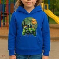 Halloween Skeleton Zombie Gaming Controller Mummy Gift Kids Hoodie thumb 3