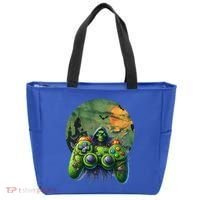 Halloween Skeleton Zombie Gaming Controller Mummy Gift Tote Bag thumb 0