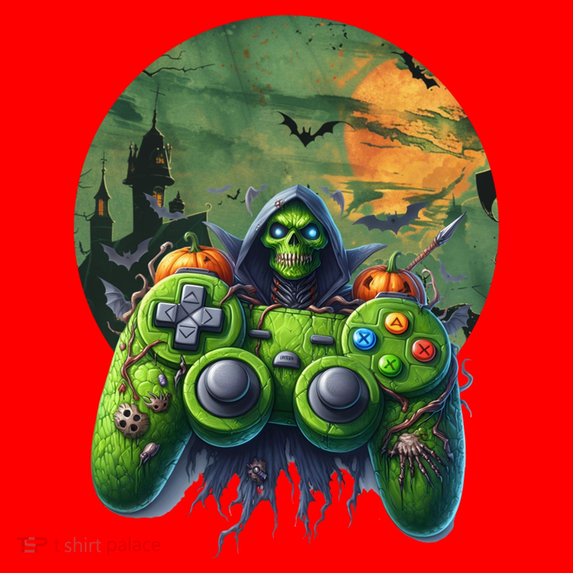 Halloween Skeleton Zombie Gaming Controller Mummy Gift Santa Hat